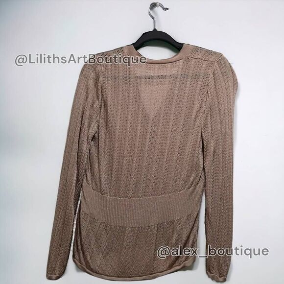 Knit Semi-Sheer Cardigan(J006)-Size S for Women - Picture 6 of 10